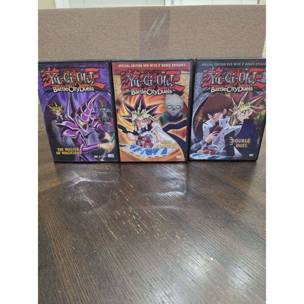 Yu-Gi-Oh: Battle City Duels - Volume 4-6  (DVD, 1996) Trading Card Konami